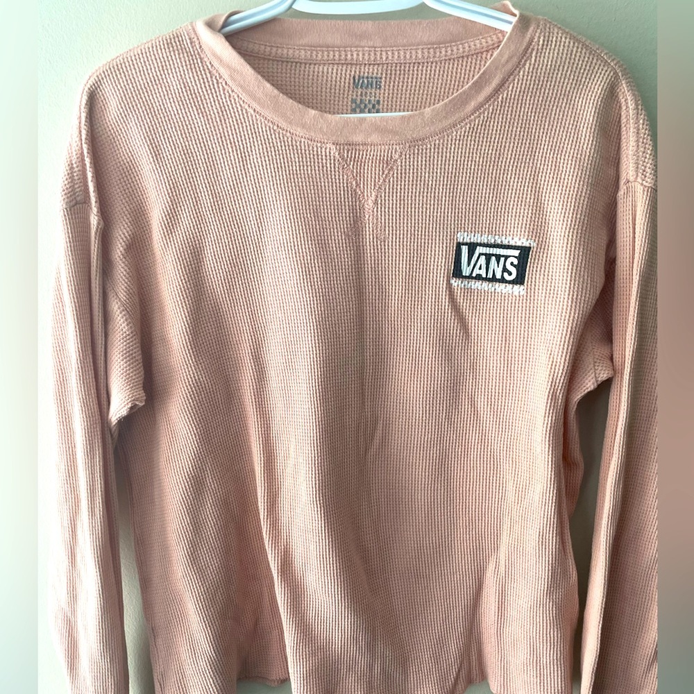 Vans long sleeve waffle knit shirt